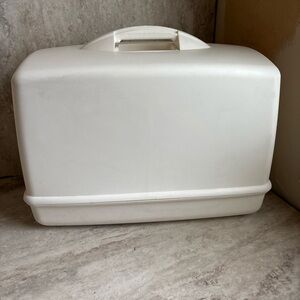Singer Clone Generic Universal Sewing Machine Hard Storage Carrying Case White